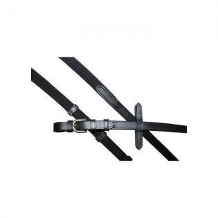 Rênes avec Parties en Cuir - HKM